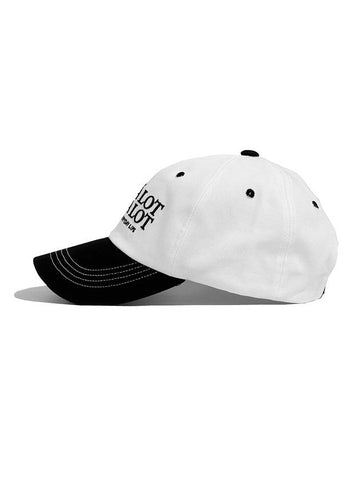 Slogan Logo Ball Cap White Black - CASEALOT - BALAAN 1