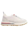 Fine Kid Suede Tech Runner White - THOM BROWNE - BALAAN 2