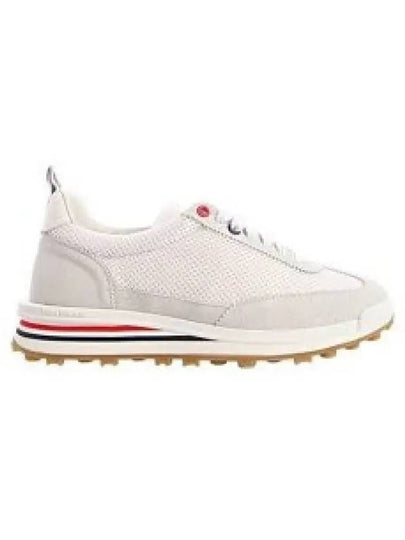 Fine Kid Suede Tech Runner White - THOM BROWNE - BALAAN 2