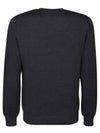 Monogram Jacquard Wool Crewneck Knit Top Grey - FENDI - BALAAN 3