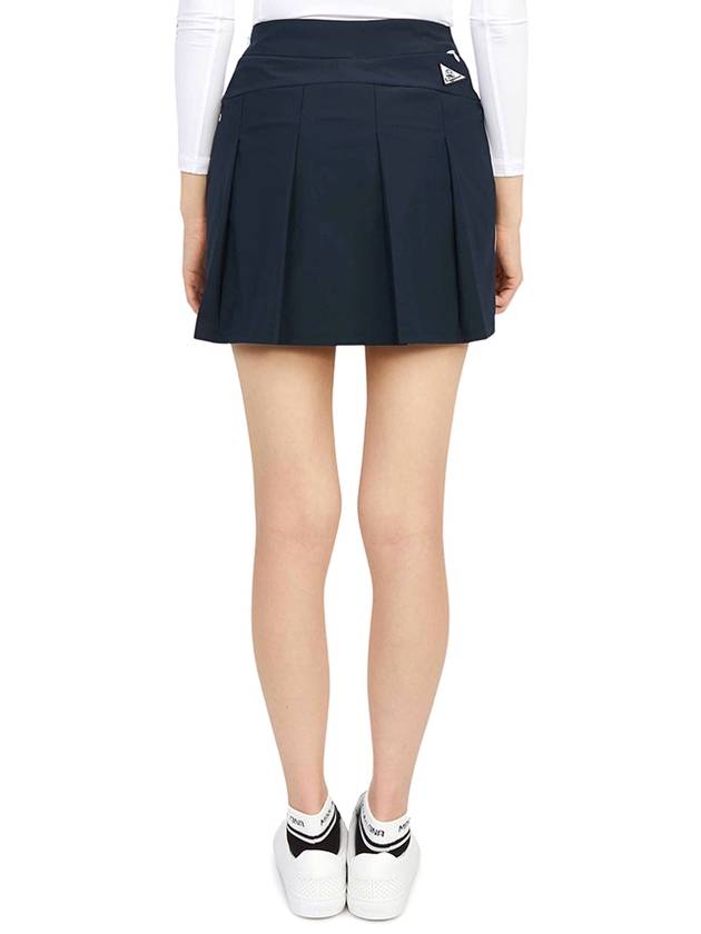 Women's Golf Moment Pleated Skirt Navy - HORN GARMENT - BALAAN 5