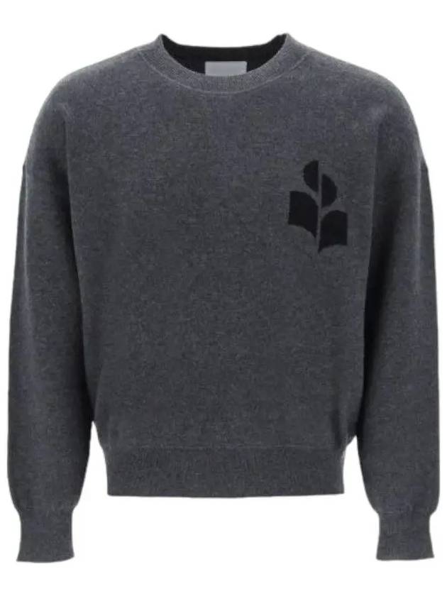 Men's Evans Logo Sweatshirt Grey - ISABEL MARANT - BALAAN 3