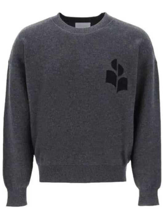 Men's Evans Logo Sweatshirt Grey - ISABEL MARANT - BALAAN 2