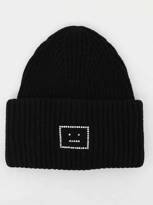 Face Logo Beanie Black - ACNE STUDIOS - BALAAN 2