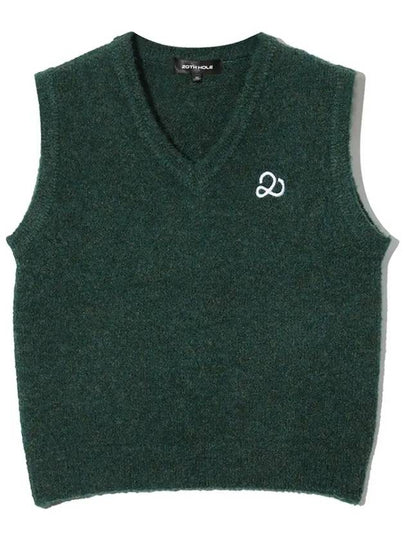 V-neck women’s knit vest GREEN - 20THHOLE - BALAAN 2