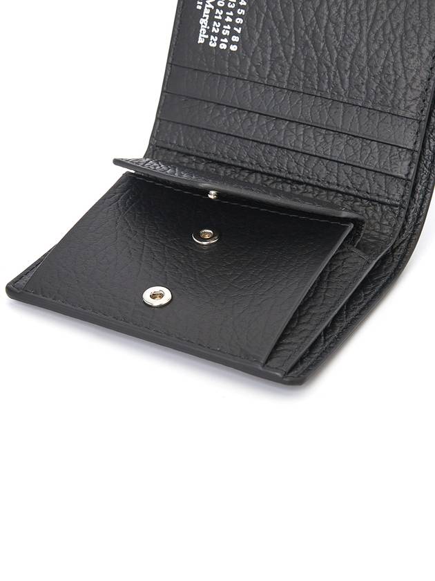 Stitch Leather Compact Half Wallet Black - MAISON MARGIELA - BALAAN 7