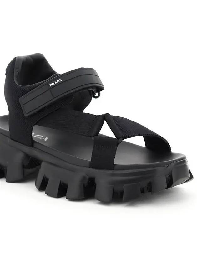 Cloudburst Thunder Sandals Black - PRADA - BALAAN 5