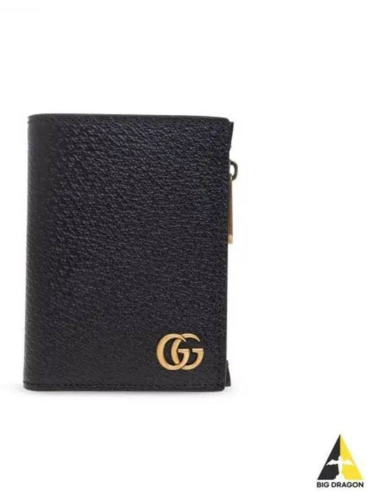 GG Marmont Half Wallet Black - GUCCI - BALAAN 2