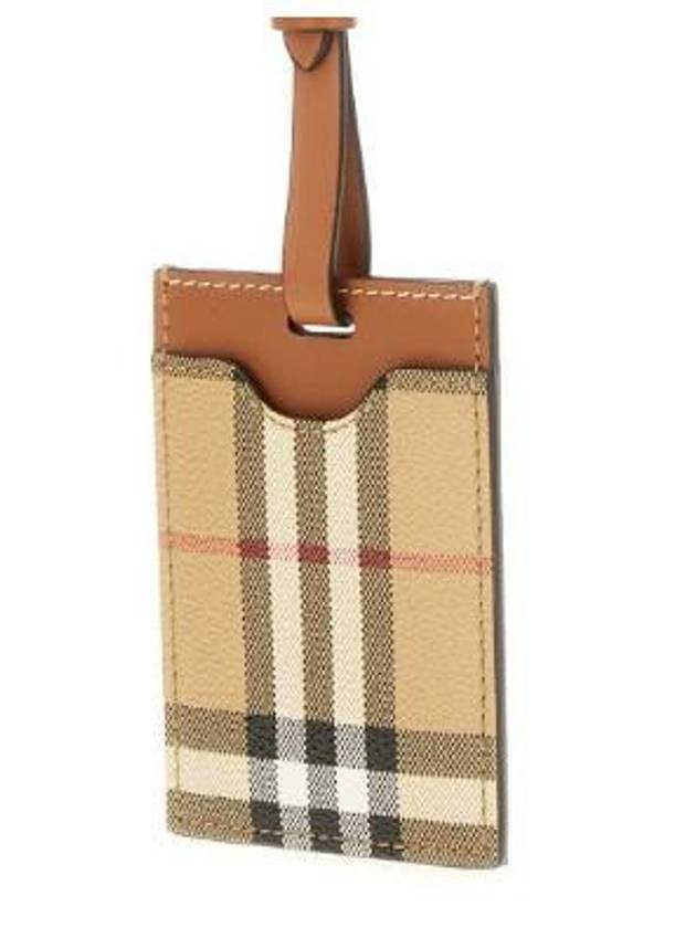 Check Luggage Tag Beige - BURBERRY - BALAAN 6