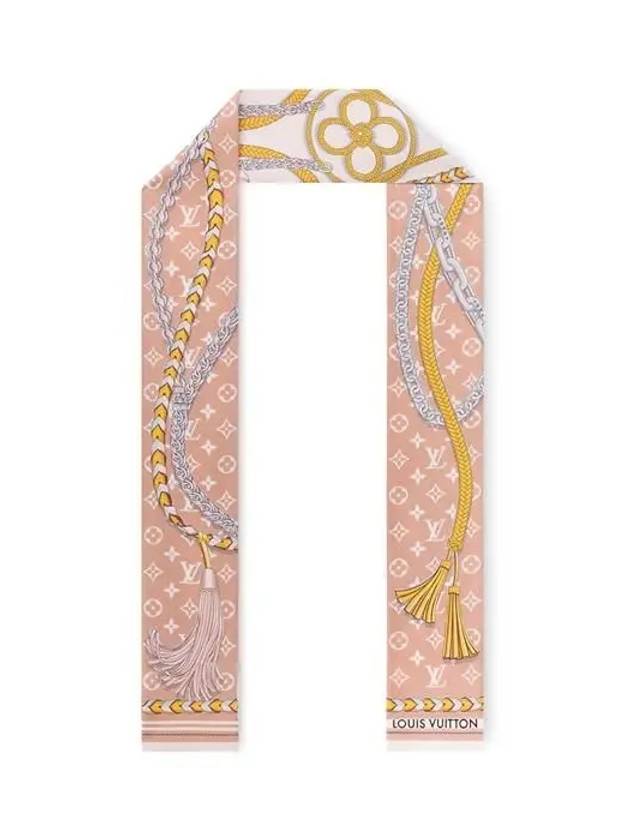 Mix And Straps Silk Scarf Light Pink - LOUIS VUITTON - BALAAN 3