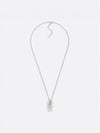 Oblique Plate Pendant Necklace Silver - DIOR - BALAAN 2