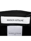 Large Fox Head Embroidery Ball Cap Black - MAISON KITSUNE - BALAAN 9