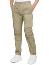 Men's Snap Pocket Cargo Straight Pants Beige - TEN C - BALAAN 6