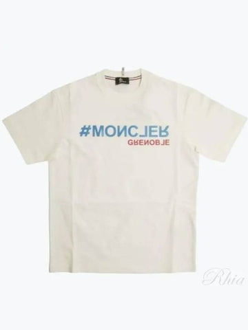 Grenoble Men s Short Sleeve T Shirt 8C00003 83927 041 - MONCLER - BALAAN 1