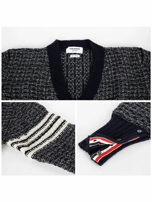 MKC510A Y1506 415 diagonal armband cardigan - THOM BROWNE - BALAAN 5