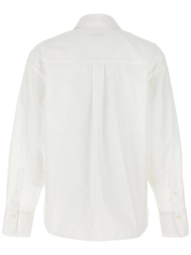 Victoria Beckham Cropped Shirt With Logo Embroidery - VICTORIA BECKHAM - BALAAN 2