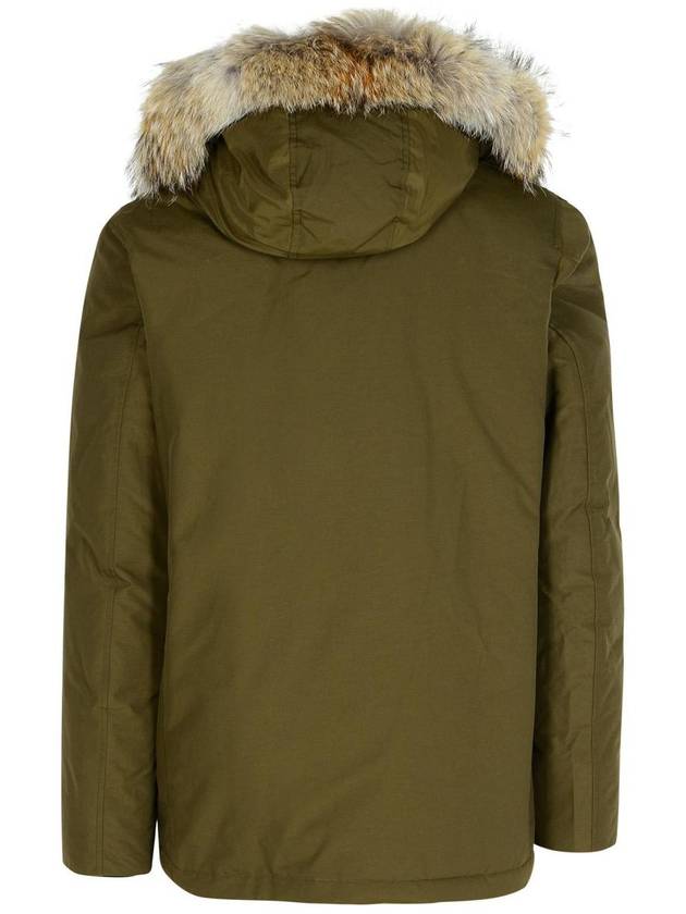 Woolrich 'Artic' Green Cotton Blend Parka - WOOLRICH - BALAAN 3