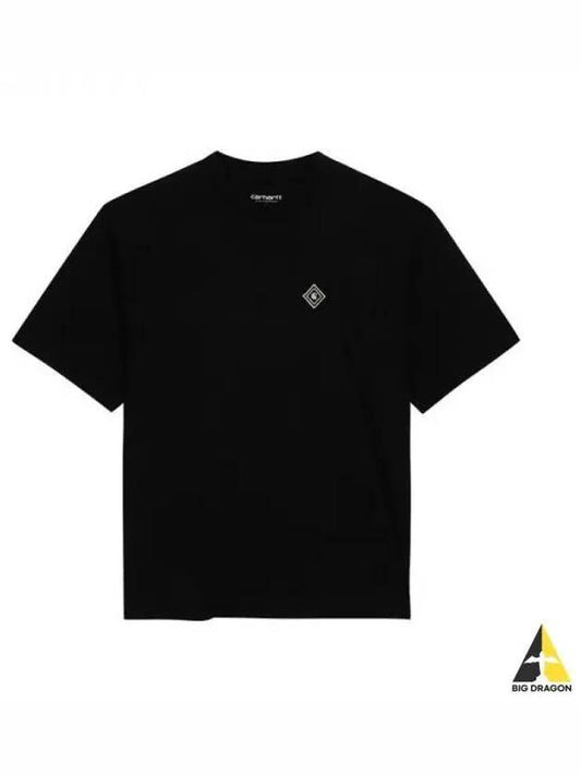 Cultivate Logo Short Sleeve T Shirt Black I03065889 - CARHARTT - BALAAN 1