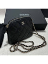 Classic Half Moon Caviar Mini Cross Bag Black - CHANEL - BALAAN 4