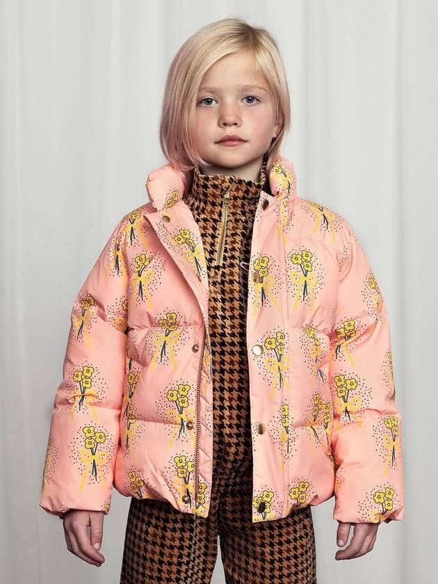 kids padding Winter flowers aop city puffer jacket 2471011328 - MINI RODINI - BALAAN 3