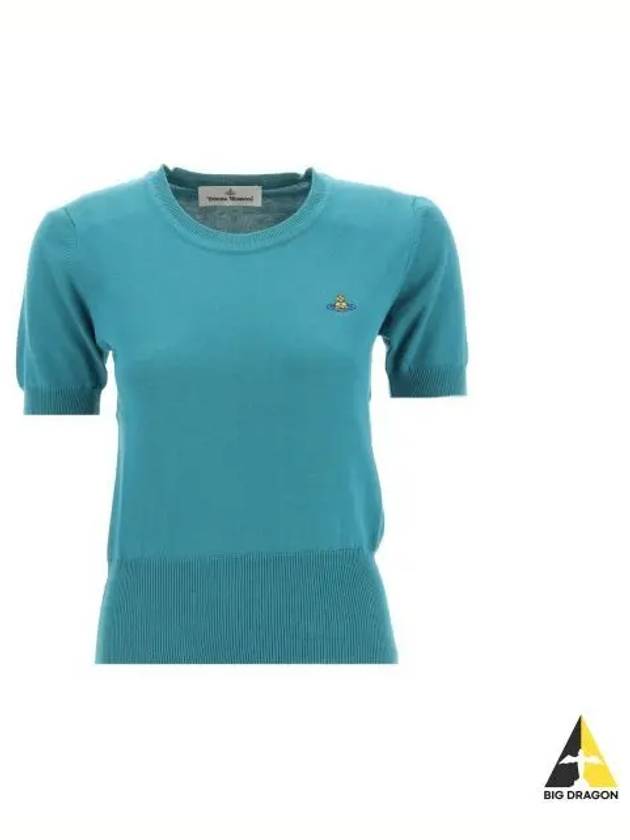 Bea Knit Top Blue - VIVIENNE WESTWOOD - BALAAN 2