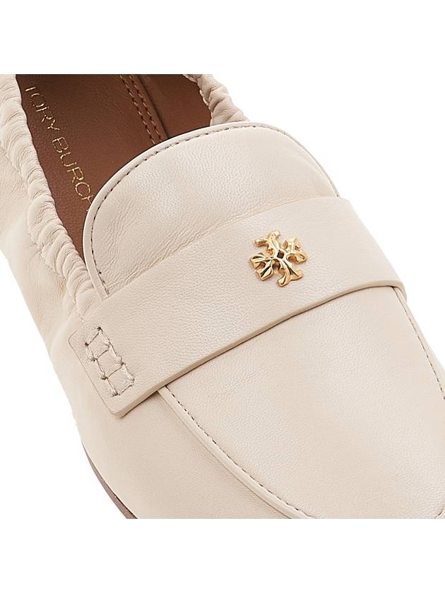 Ballet Double T Napa Leather Loafers New Cream - TORY BURCH - BALAAN 9