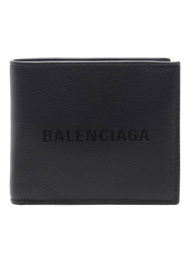 Logo Leather Half Wallet Black - BALENCIAGA - BALAAN 2