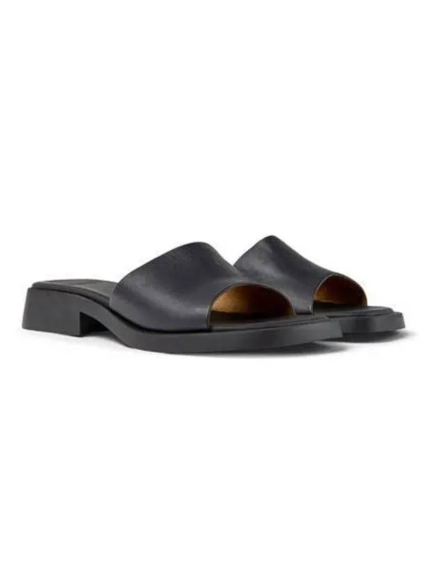 Dana Slide Leather Slippers Black - CAMPER - BALAAN 2