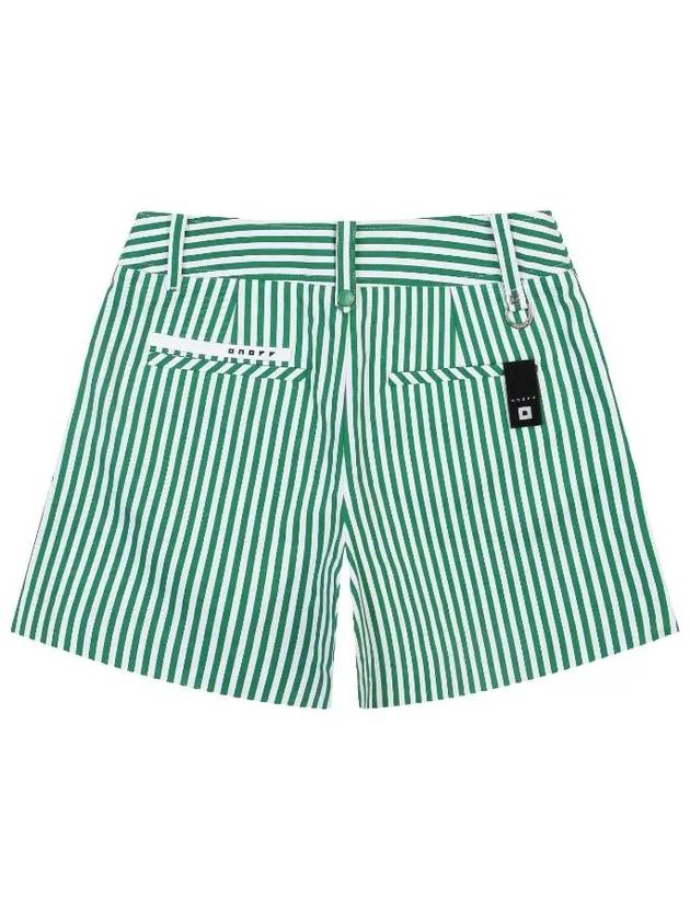 Striped Cotton Shorts OF5713LAGREEN - ONOFF - BALAAN 2