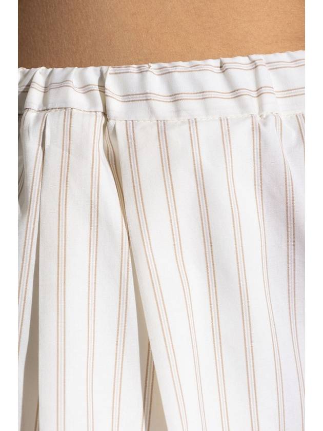 Marni Striped Pattern Shorts, Women's, Cream - MARNI - BALAAN 5