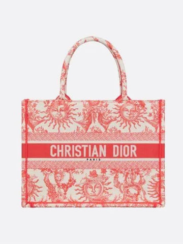 Dioriviera Book Medium Tote Bag Coral - DIOR - BALAAN 1