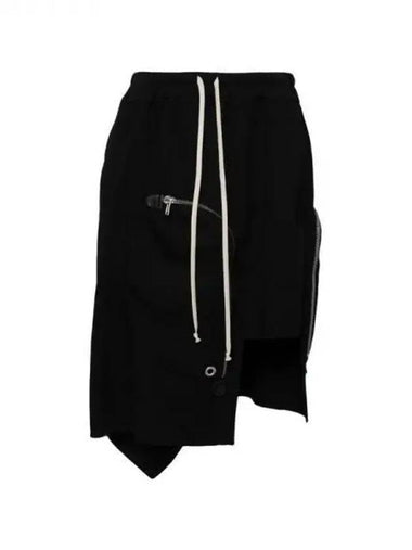 Rick Owens DRACCA drawstring wool skirt - RICK OWENS - BALAAN 1