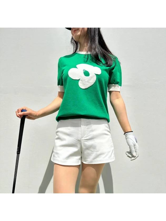 Summer golf knit women s daisy flower green wear look - LOLOALLOY - BALAAN 4