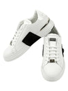 Kicks Rubber Rised Leather Low Top Sneakers White - PHILIPP PLEIN - BALAAN 3