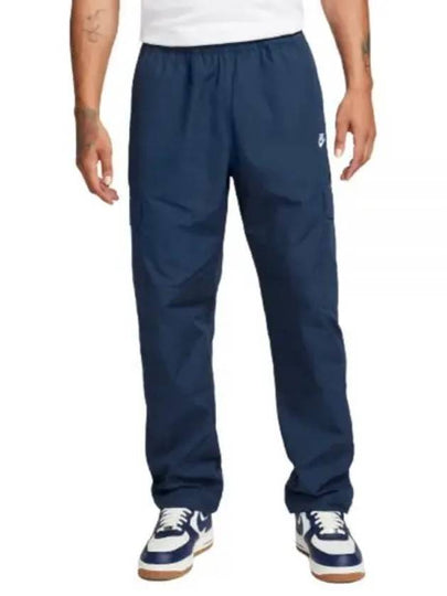 Club Men's Cargo Woven Track Pants Blue - NIKE - BALAAN 2