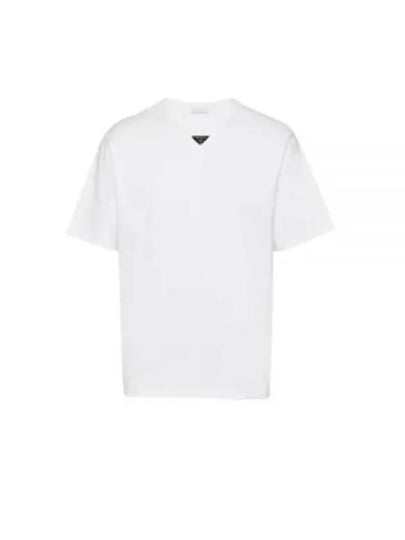 Cotton Short Sleeve T-Shirt White - PRADA - BALAAN 2