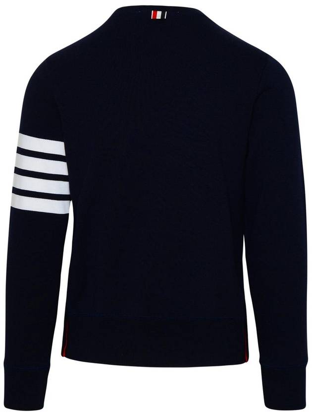 4 Bar Loopback Jersey Sweatshirt Navy - THOM BROWNE - BALAAN 4