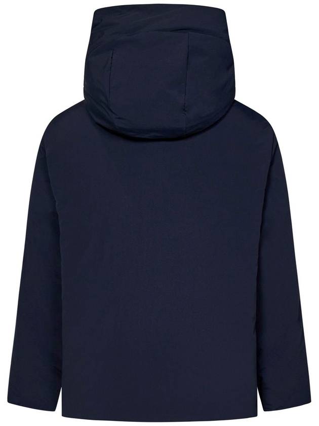 Zipper Hood Padded Down Jacket Navy - JIL SANDER - BALAAN 2