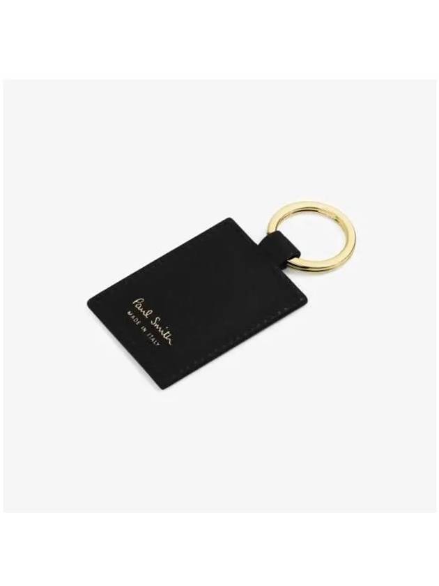 Striped Leather Key Holder Black - PAUL SMITH - BALAAN 5