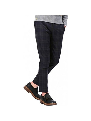 Check Wool Skinny Pants Black - PT01 - BALAAN 1