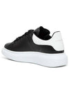 Oversized Leather Tab Low Top Sneakers Black - ALEXANDER MCQUEEN - BALAAN 4