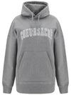 Coeur Sacre Embroidered Lettering Logo Hoodie Grey - AMI - BALAAN 2