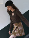 Redel Check Wool Wrap Skirt Camel - LETTER FROM MOON - BALAAN 5