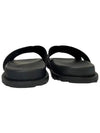 Greca Cross Band Slippers Black - VERSACE - BALAAN.