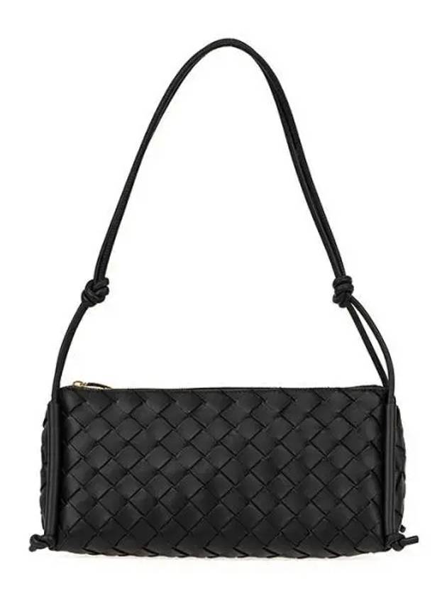 Intrecciato Nappa Leather Shoulder Bag Black - BOTTEGA VENETA - BALAAN 2