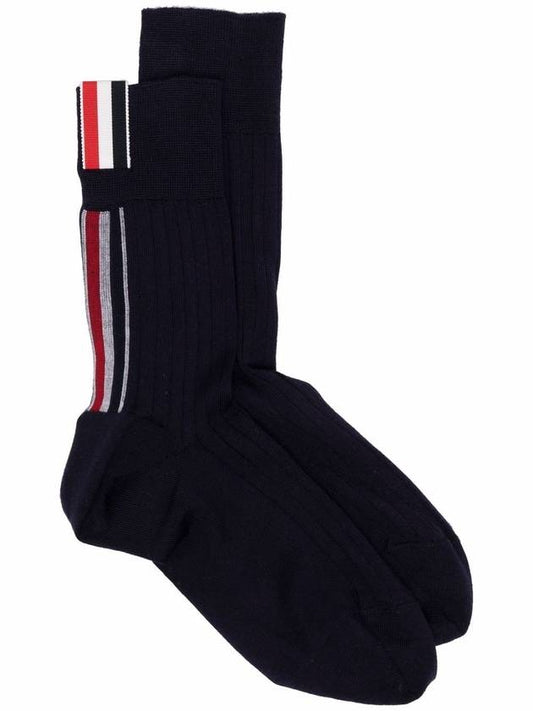 RWB Striped Socks Black - THOM BROWNE - BALAAN 1