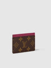 Monogram Card Wallet Fuchsia Brown - LOUIS VUITTON - BALAAN 4