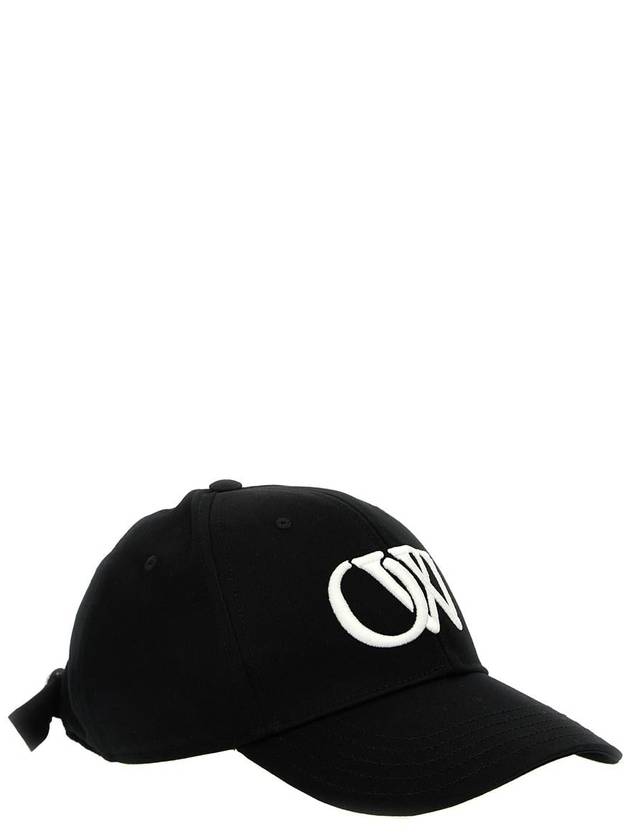 Drill Embroidered Cotton Ball Cap Black - OFF WHITE - BALAAN 3