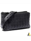 Triple Zipper Cross Bag Black - BOTTEGA VENETA - BALAAN 2