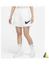 Women's Sportswear Essentials High Rise Woven Shorts White - NIKE - BALAAN 2